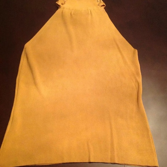 Vintage Dressy Evening Party Beaded Sequin Halter Mock Turtleneck Top NWOT - Picture 10 of 13